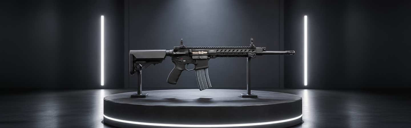 بندقية نيوزيلندا المعيارية - عيار 5.56×45 ملم ناتو، سبطانة 16 بوصة، نظام دفع غازي مباشر